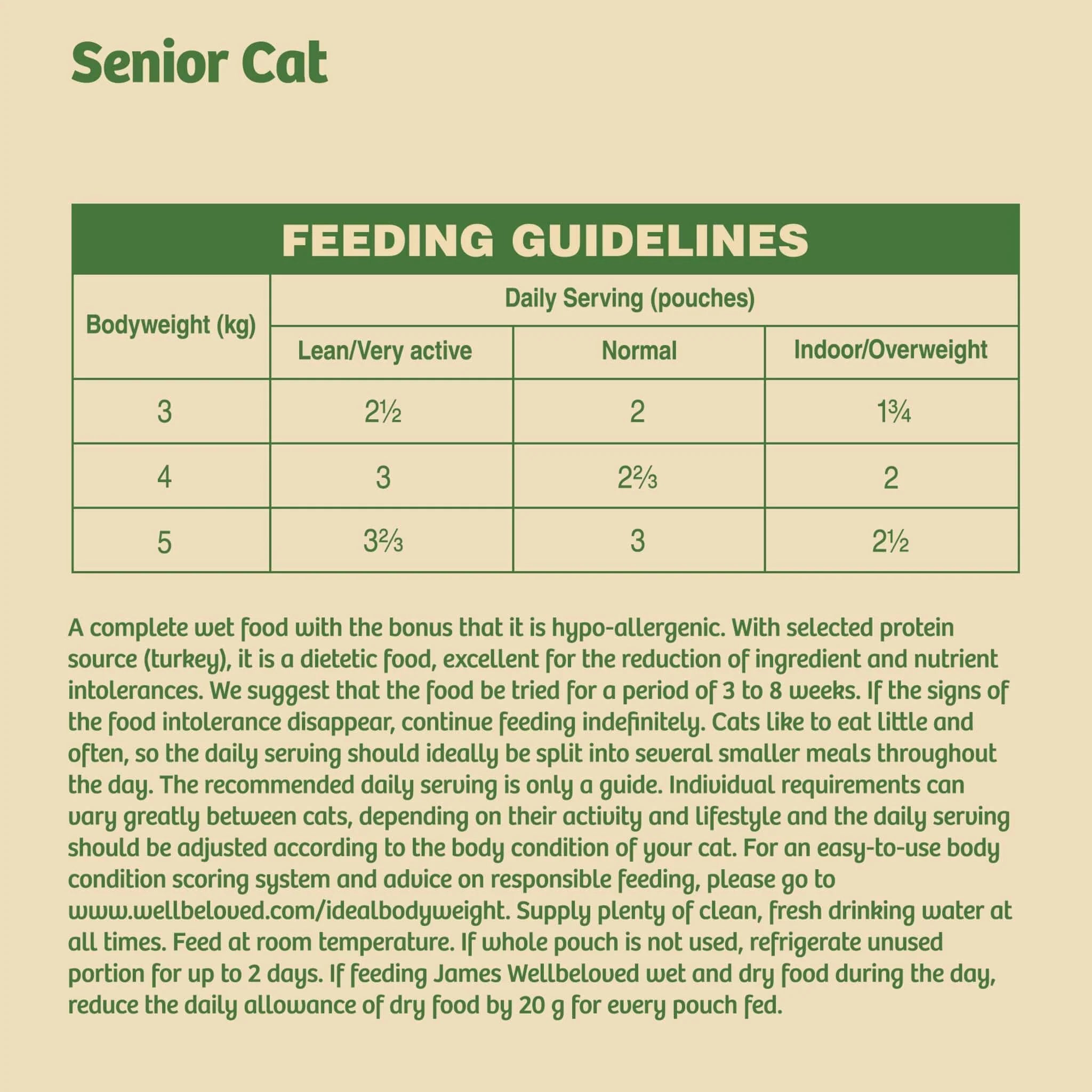 James Wellbeloved Cat Senior Grain Free Turkey Pouch